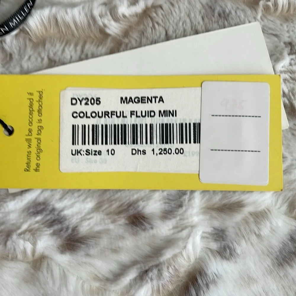 NWT Karen Millen Magenta Fluid Midi Dress UK Size 10 US Size 6 - Picture 15 of 16